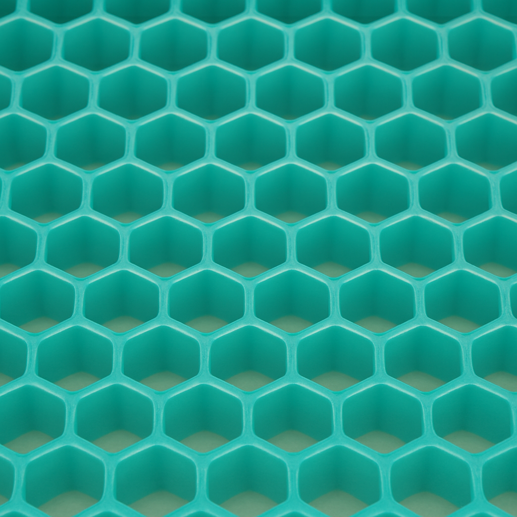 Close-up of the Onyx TPE honeycomb grid structure.
