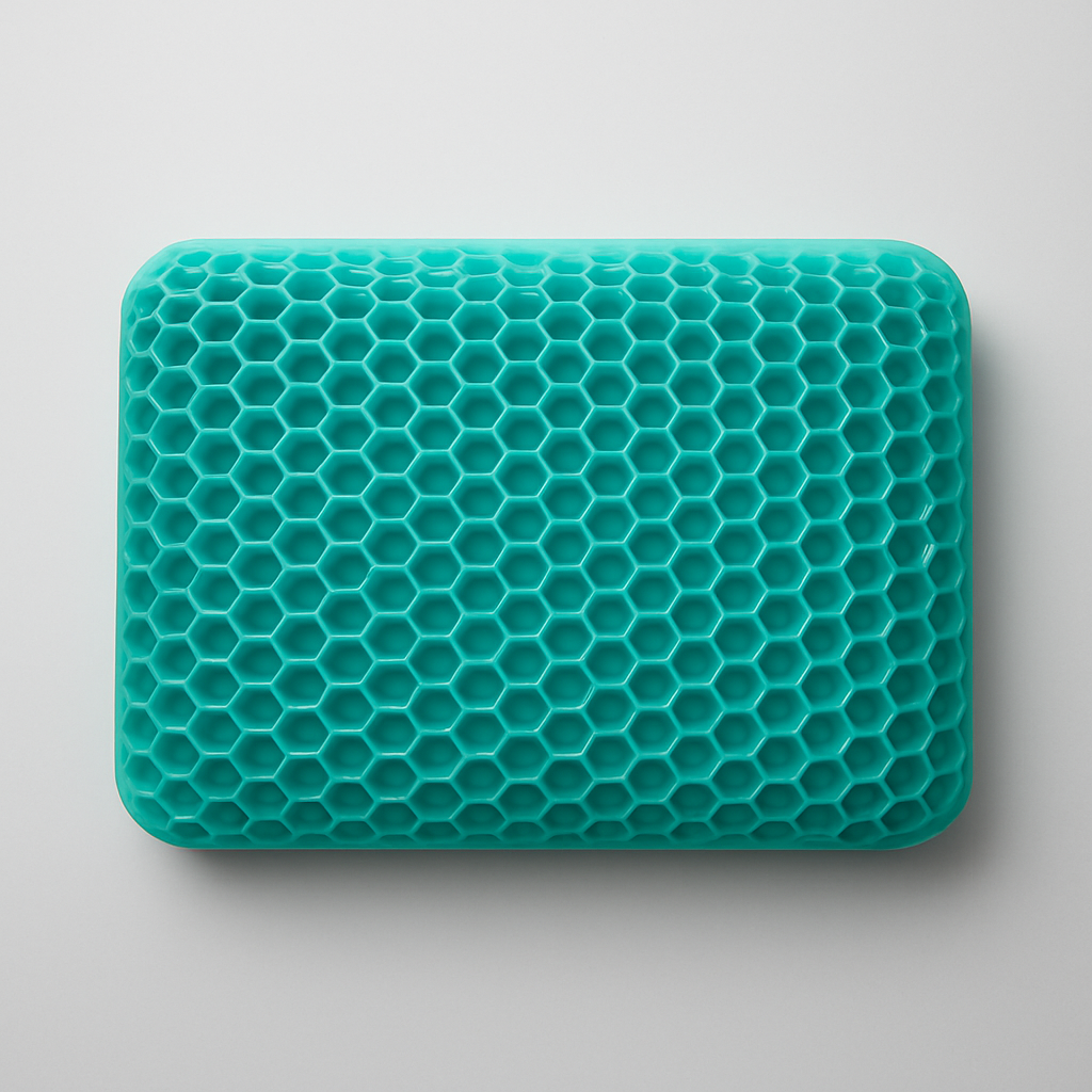 Onyx honeycomb grid pillow